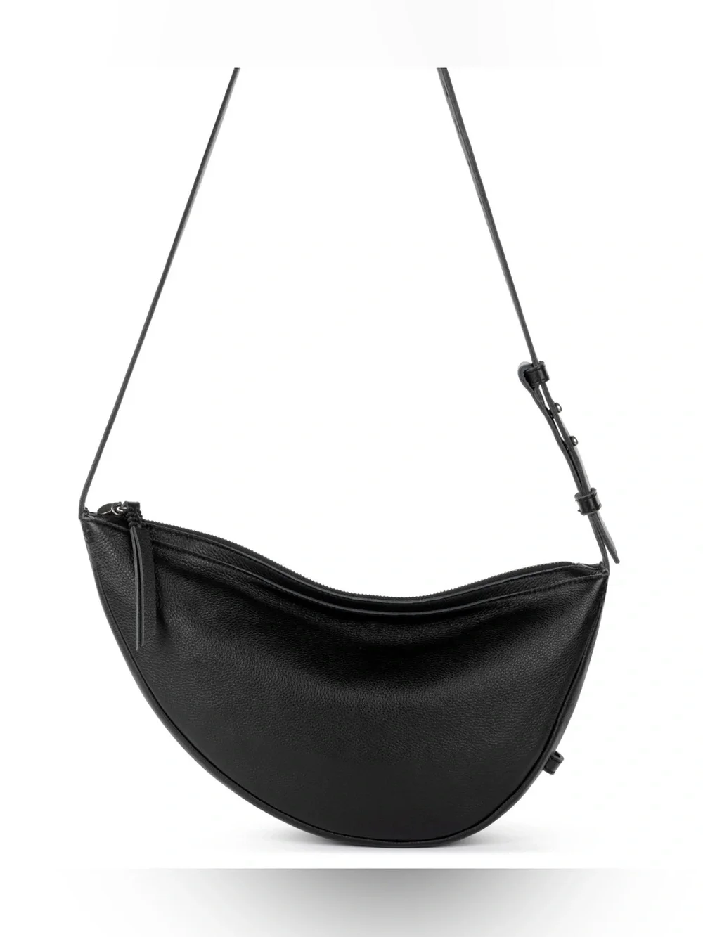 NWT The Sak Tess Sling Leather Bag | Crescent Crossbody Bag Black